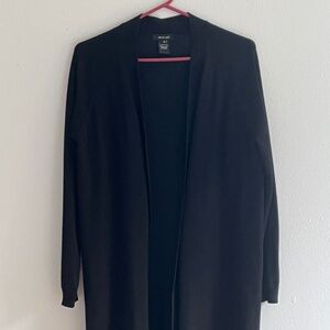 Verve Ami long open cardigan sweater Size M, Black
